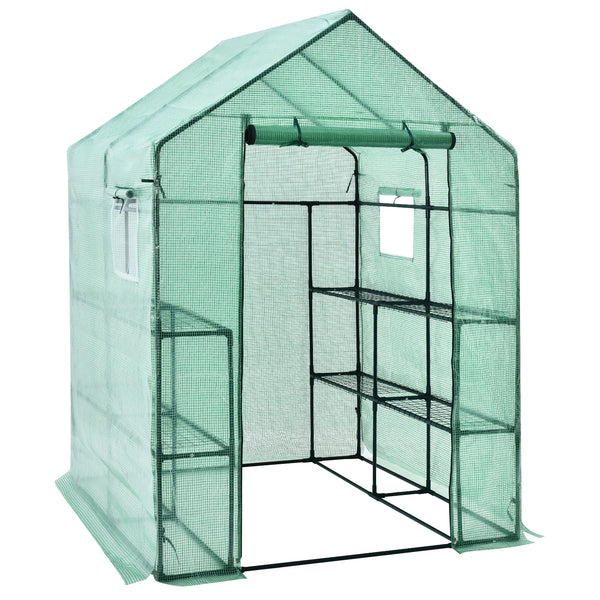 Walk-in Greenhouse 56 x 56 x 77 Gardening with Observation Windows
