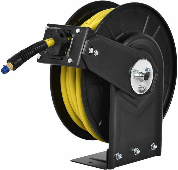 3/8-Inch x 50 Retractable Air Compressor Hose Reel
