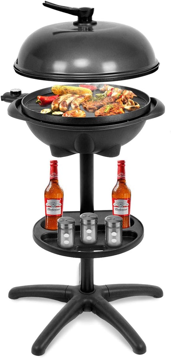 1350 W Outdoor Electric BBQ Grill with Removable Stand – Mecale